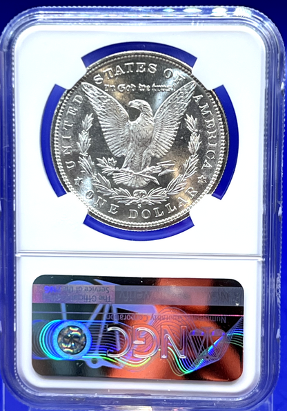 1881-S  Morgan 90% Silver Dollar NGC MS-65 Beautiful Blast White  Sharp Strike