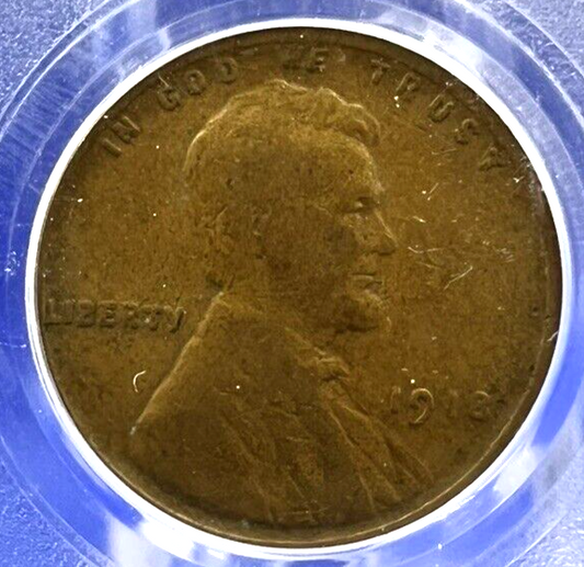 🏅 1918 Lincoln 1C Wheat Penny 🔥 PCGS  GRADED 🔥 - Crisp Details Authentic  ✅
