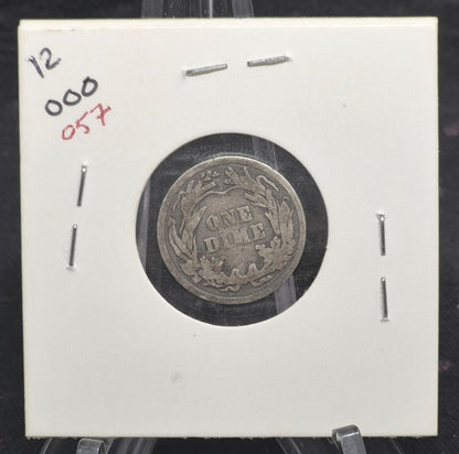 1916 P Barber Dime 🥈90% Silver🥈 Finer Detailed Circulated Condition LAST YEAR