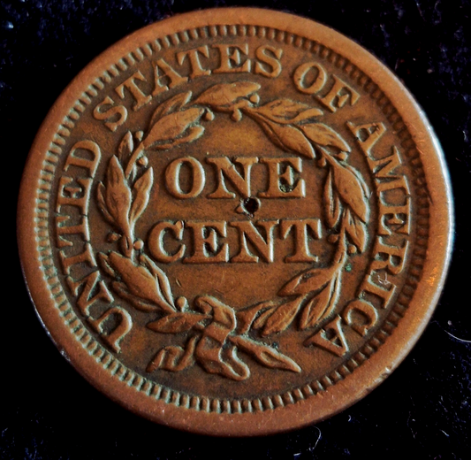 1853 Coronet Large Cent Braided Hair 🔥Full Liberty🔥XF Nice Detailed Condition