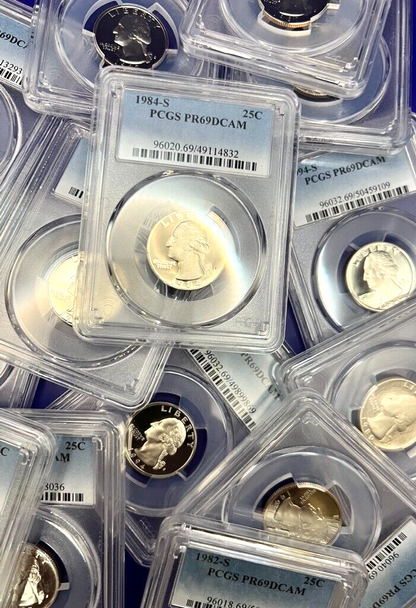 🔥 {LOT OF 20}  - PCGS Graded Washington Quarter PR69DCAM PROOF 25c Coins 🔥