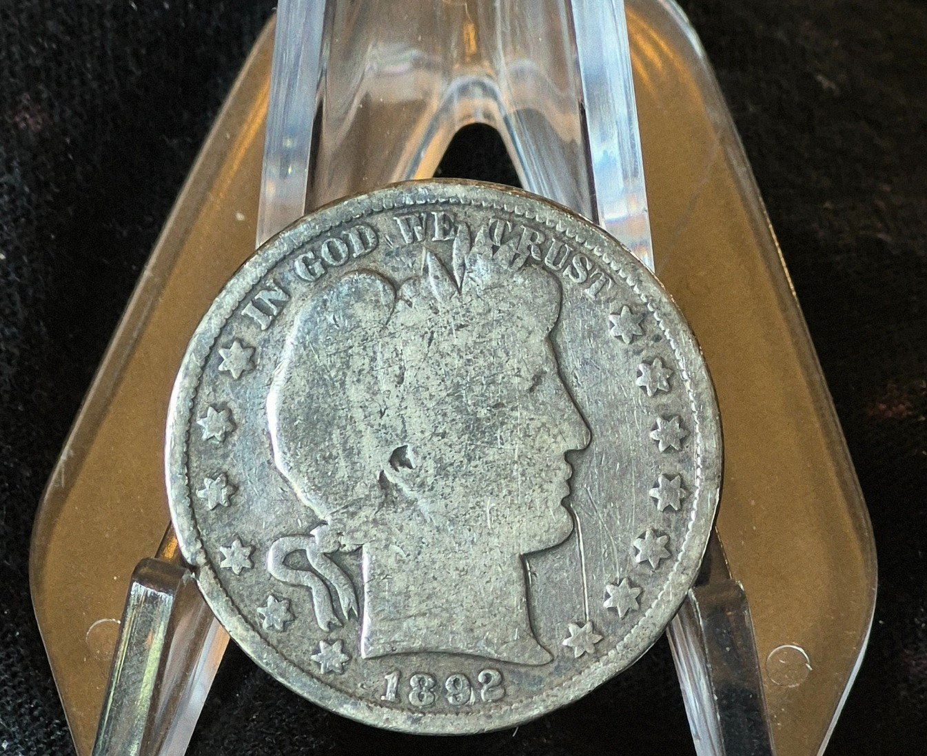 1892 Barber Half Dollar 1st Year 90% Silver 50C Good Condition Lowest P Mintage