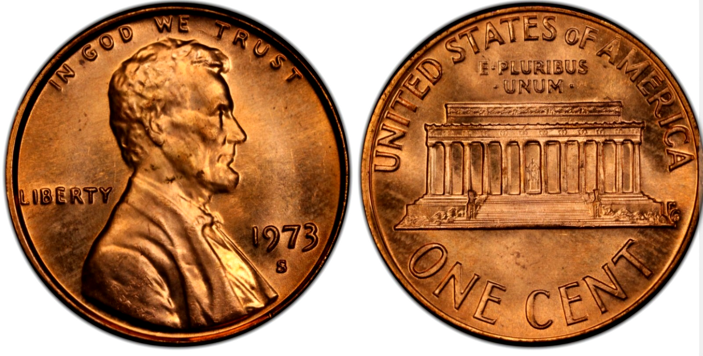 1973 San Fransico Memorial BU Brilliant Uncirculated 1C 🔥OBW Bank Roll🔥