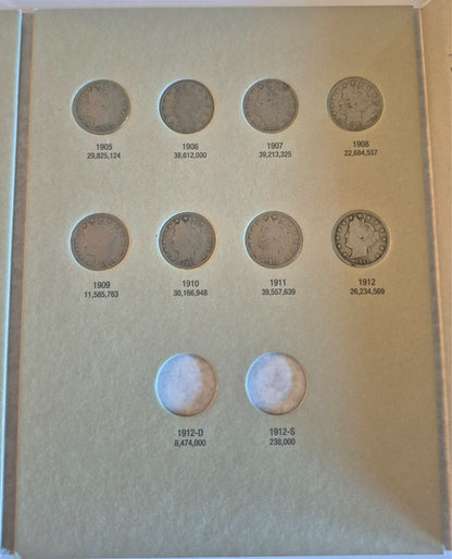 1883 -1912 Liberty V-Nickel STARTER COLLECTION 🔥With 19 coins + Album🔥