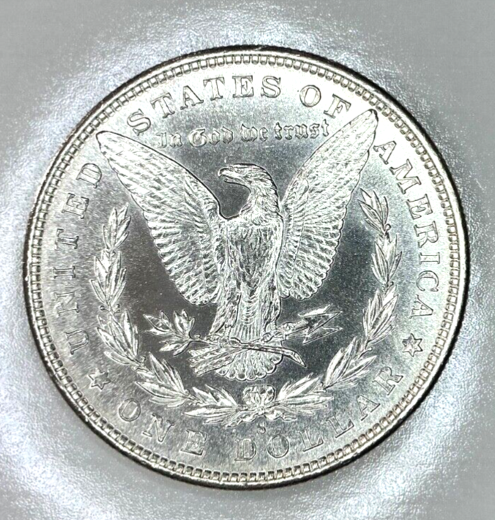 1881 S Morgan $1 Dollar 90% Silver BU Obverse Toned Uncirculated Coin