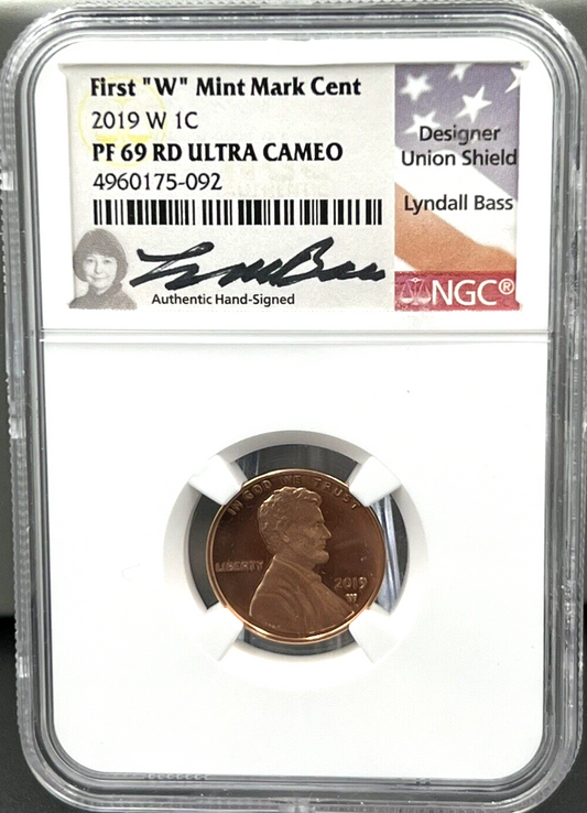 2019-W Lincoln Shield 1c Penny NGC PF 69 RD ULTRA CAMEO Signed by Lyndall Bass🔥