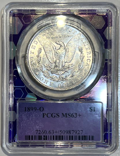 1899 O Morgan Silver Dollar MS63+ PCGS Uncirculated RARE Trader Bee BRIGHT SHINY