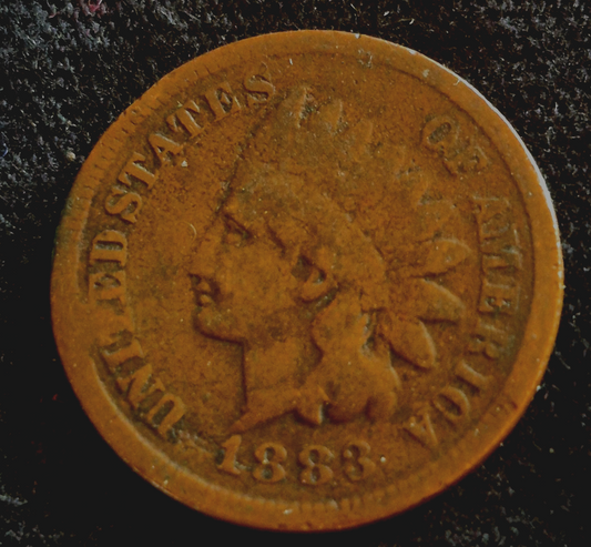1883 1C BN Indian Cent Penny Variety Three🔥Almost 150 yrs Old🔥Tons of Patina