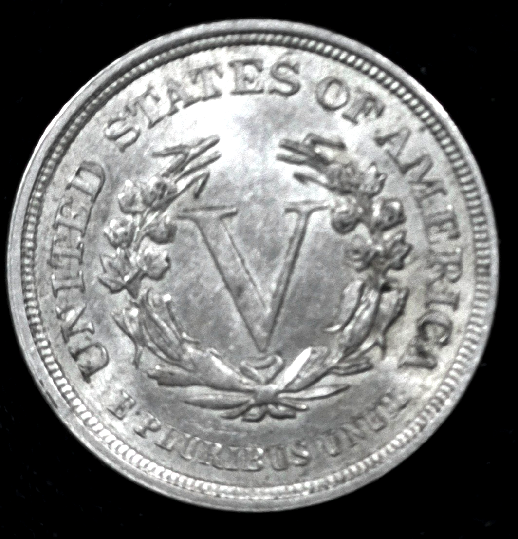 1883 V Nickel NO CENT First Yr of Issue Crisp MS Detail🔥Very Rare Rev Die Crack