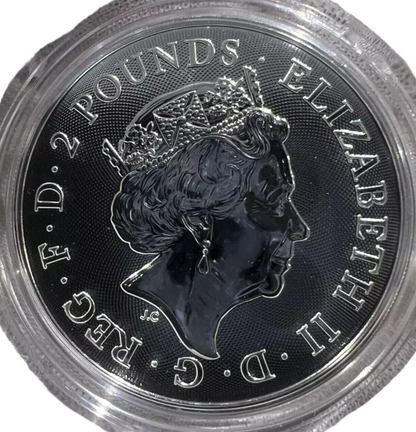 2022 Great Britain 1 oz .999 Silver 60 Years The Rolling Stones Coin BU Capsule