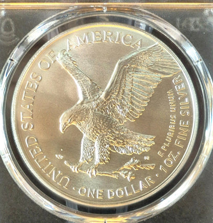 2022 $1 American Silver Eagle 1oz PCGS Graded a Perfect MS70 First Strike