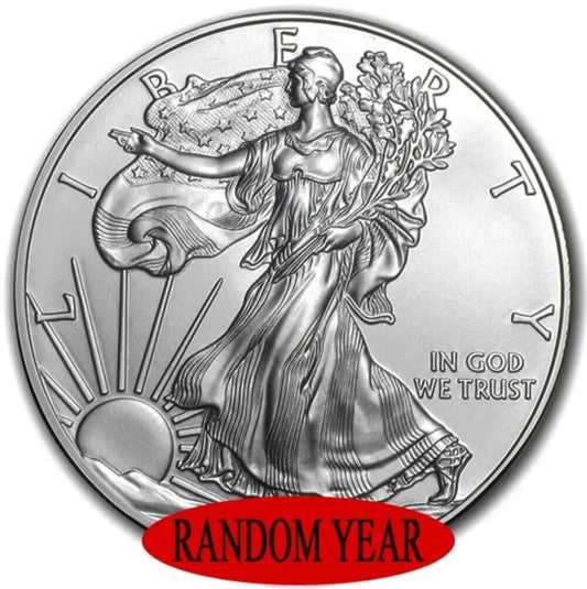 American Silver Eagle 1 oz .999 Fine Random Year Brilliant Uncirculated Coins 🔥