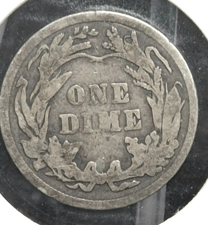 1916 P Barber Dime 🥈90% Silver🥈 Finer Detailed Circulated Condition LAST YEAR