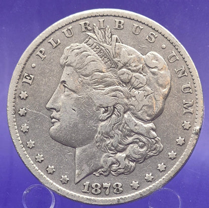 ⭐ 1878-CC Morgan Silver $1 Dollar KEY Date! Carson City $1 Full Liberty 1st Year