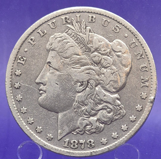 ⭐ 1878-CC Morgan Silver $1 Dollar KEY Date! Carson City $1 Full Liberty 1st Year