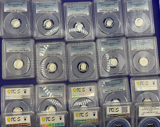 {3} 90% SILVER Proof Coins 💰 PCGS Graded PR69 U.S. Mint 💰 + QUANTITY Bonus