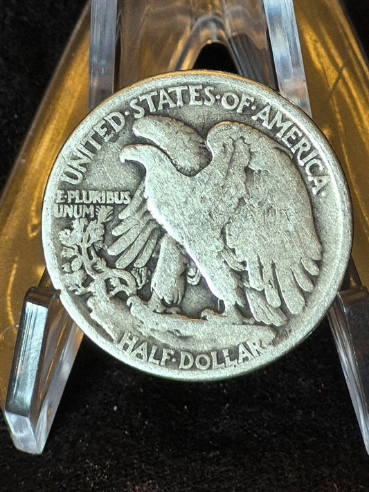 1942 P Walking Liberty Half Dollar 90% Silver VF Circulated Details