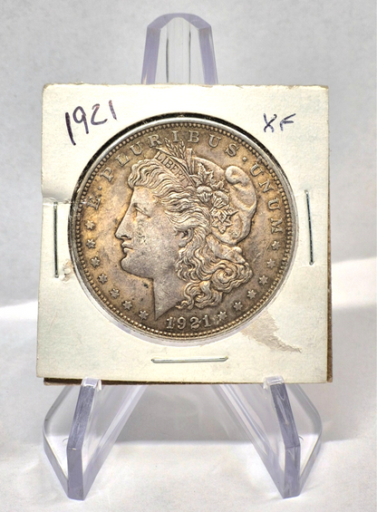 1921 Morgan $1 Dollar 90% Silver 🔥Extra Nice Crisp Details🔥 Circulated Toner
