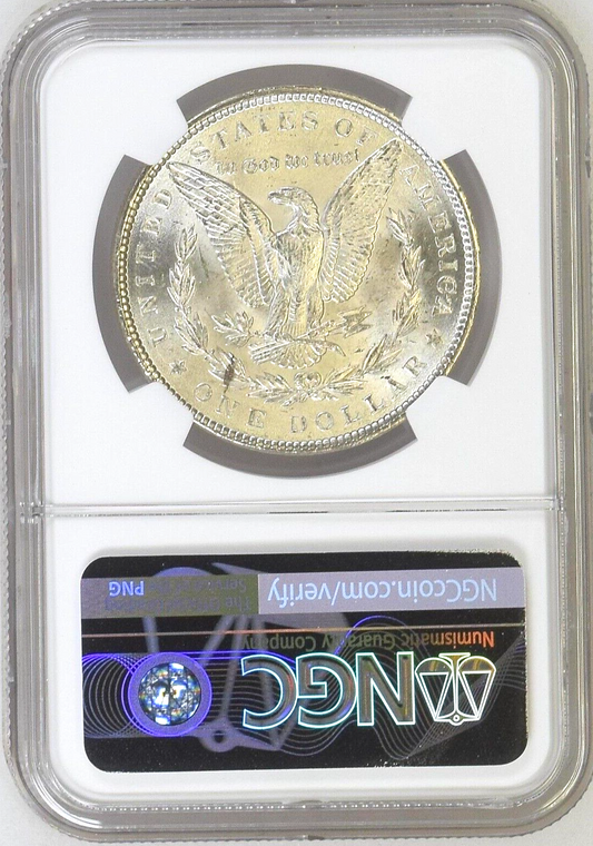 ✅ MS63 1887 Morgan Silver $1 UNCIRCULATED Dollar NGC Bright White Sharp Coin 💯