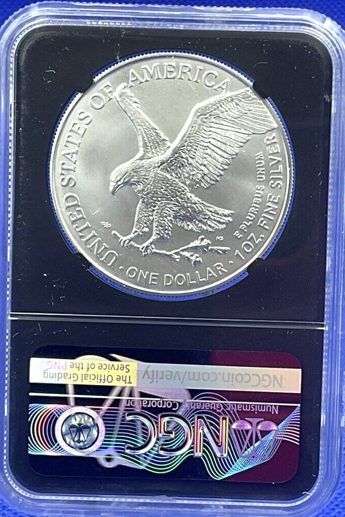 2 COIN SET - 2022 (W) $1 Silver Eagle 🏆NGC MS 70 FIRST DAY OF ISSUE West Point