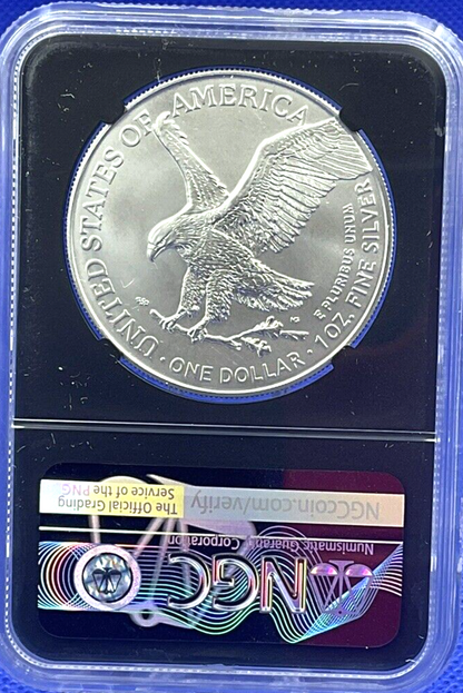 2 COIN SET - 2022 (W) $1 Silver Eagle 🏆NGC MS 70 FIRST DAY OF ISSUE West Point