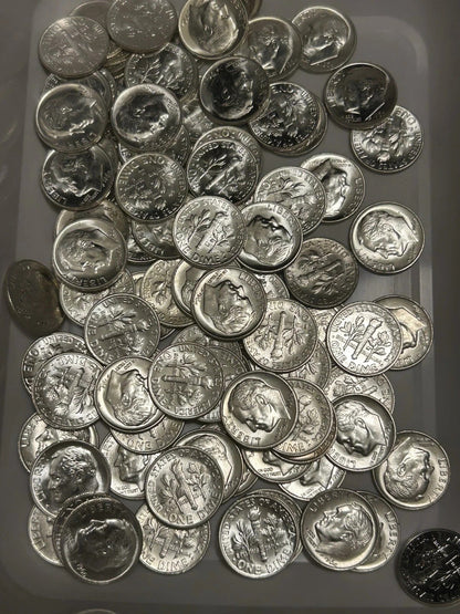 ✯ 1 oz UNCIRCULATED 90% Silver US Coins Bullion Pre-1965✯ UNC BU OLD COIN Lot ✯