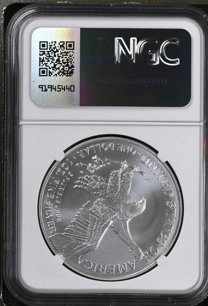 2025 American Silver Eagle $1 NGC MS70 OFFICIAL RED BOOK LABEL .999 Silver