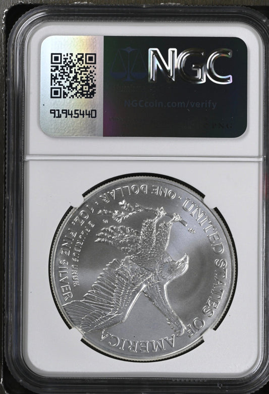 2025 American Silver Eagle $1 NGC MS70 OFFICIAL RED BOOK LABEL .999 Silver