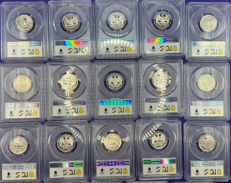 🔥 {LOT OF 20}  - PCGS Graded Washington Quarter PR69DCAM PROOF 25c Coins 🔥