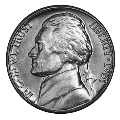 1961-D Jefferson Nickel Gem BU From Original Roll OBW UNCIRCULATED GEM 5c Coin