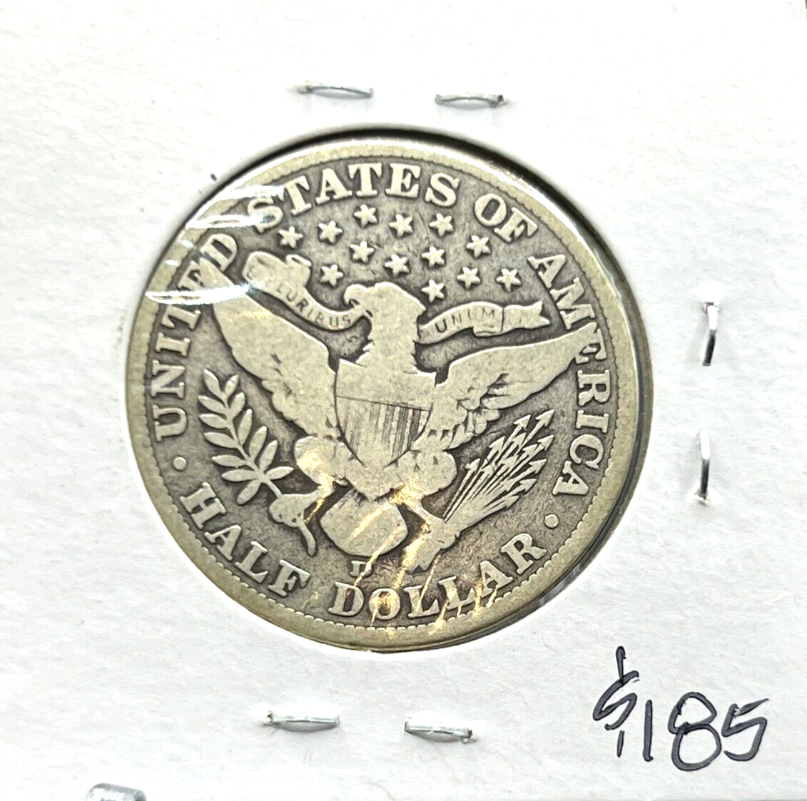 1906 D  Barber Half Dollar 90% Silver 50c Coin Great Details
