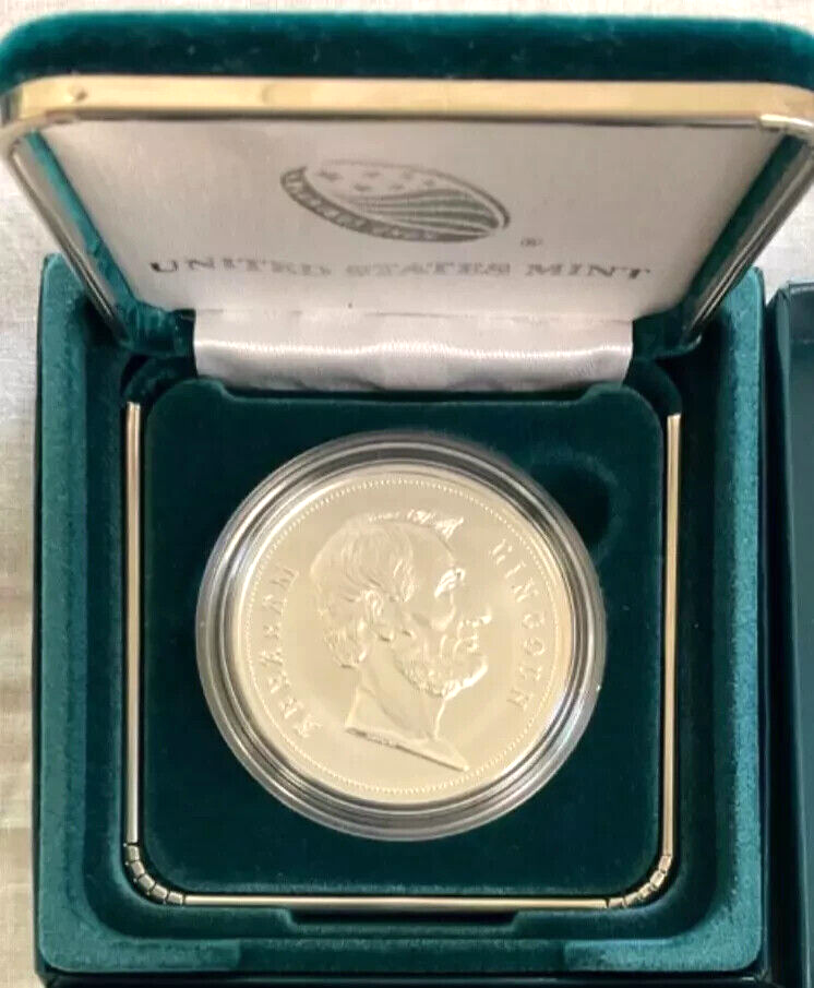 (2023) Abraham Lincoln Presidential Silver Medal .999 Silver 1oz Medal OGP & COA
