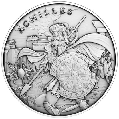 ✅ Set of 4 - Legendary Warriors Series 4 oz .999 Fine SILVER High Relief Coins