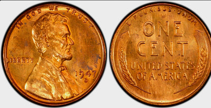 1947 S Lincoln Wheat Back BU Brilliant Uncirculated 1C 🔥From OBW Bank Roll🔥