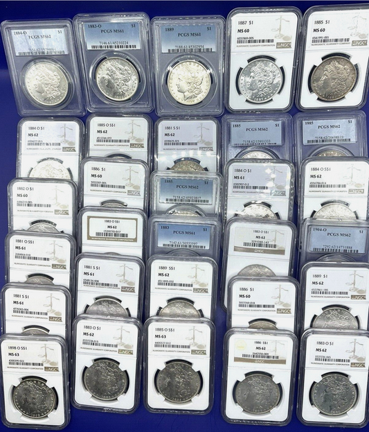 ✯ MORGAN SILVER DOLLAR P,O,S Mark Coins 🥇 PCGS NGC MS ✅ UNCIRCULATED ✅ 1x Lot💰