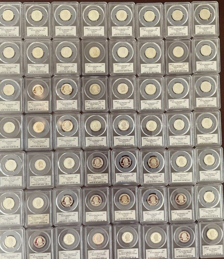 {10}  90% SILVER Proof Coins 💰 PCGS Graded PR69 U.S. Mint 💰 + STORAGE CASE