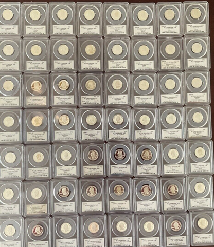 {10}  90% SILVER Proof Coins 💰 PCGS Graded PR69 U.S. Mint 💰 + STORAGE CASE