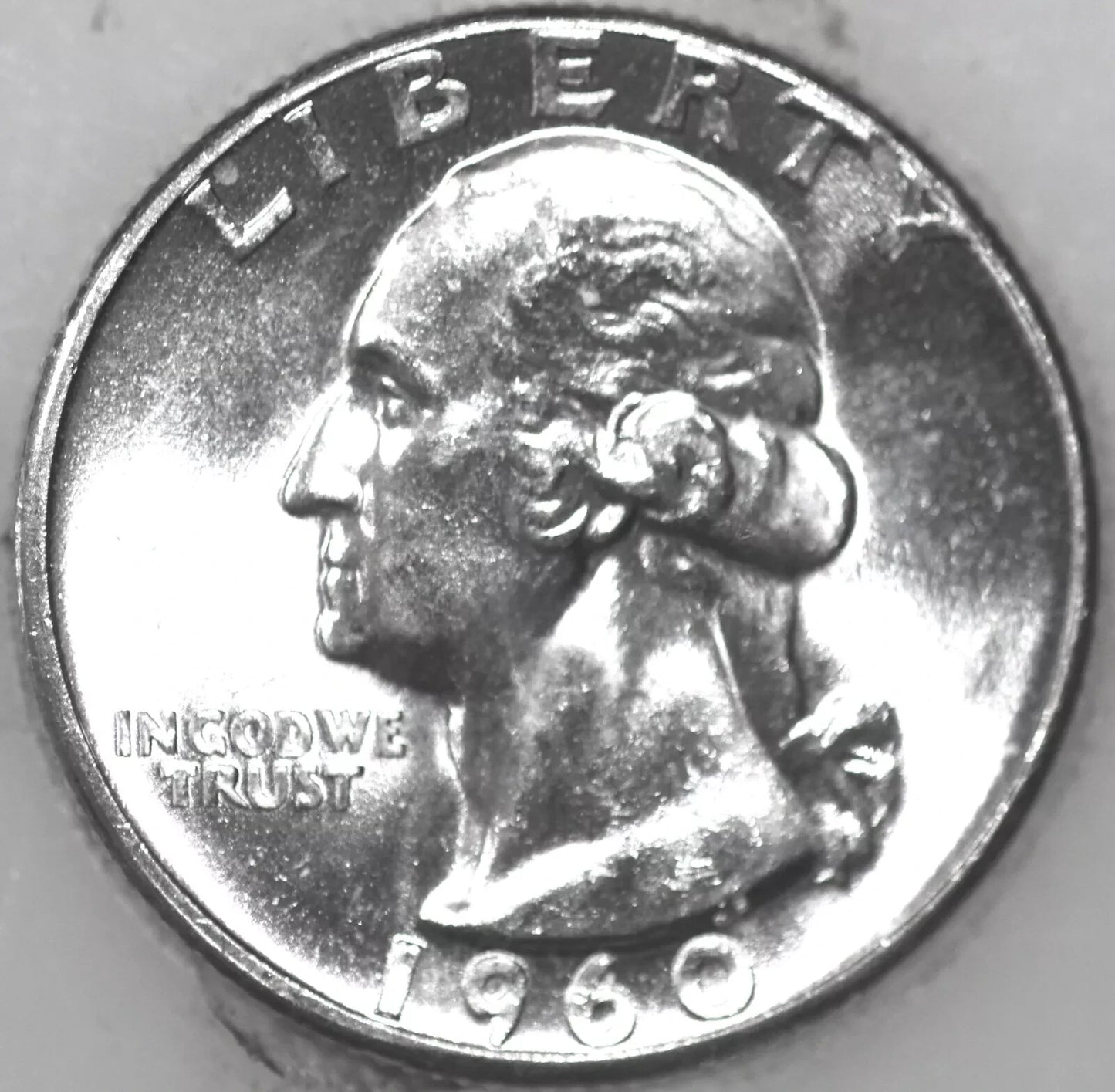 1960-P Washington Silver Quarter 25c BU Brilliant Uncirculated From OBW Roll
