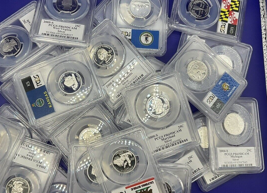 💥 90% SILVER PROOF COINS 💰 1  PCGS Graded PR69 U.S. Mint 💰 + QTY Bonus