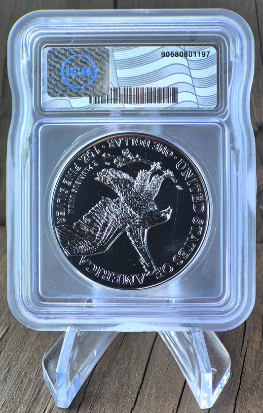 2024 ICG American Silver Eagle Ruthenium Edition. 1 oz Silver **1 of 500**