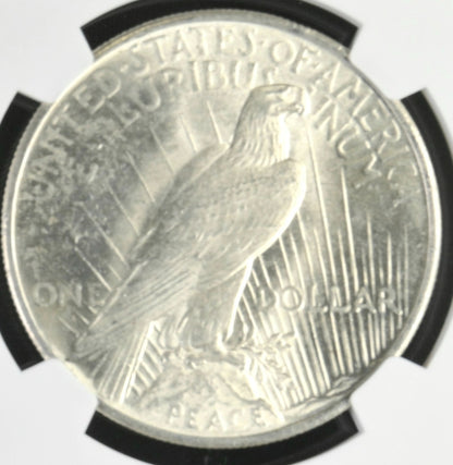 1925 MS62 Peace Silver Dollar 100th Anniversary 2021 Special Label NGC Graded
