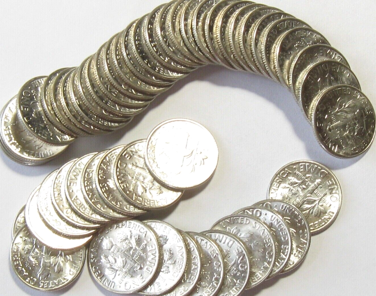 ✅ 1957-D Roosevelt Dime 90% Silver BU Uncirculated 10c US Coin