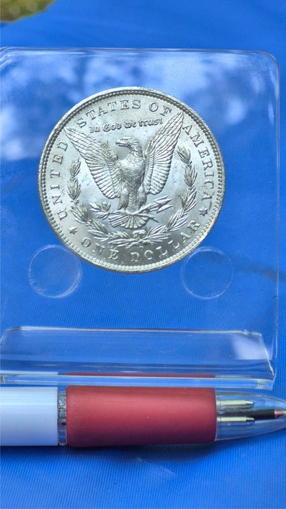 1885-O Morgan 90% Silver Dollar Shiny, Bright, Coin PL MS Features Strong Strike