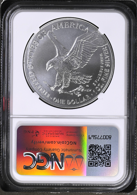 2024 American Silver Eagle NGC MS 70 Newly Graded .999 1oz Silver Coin