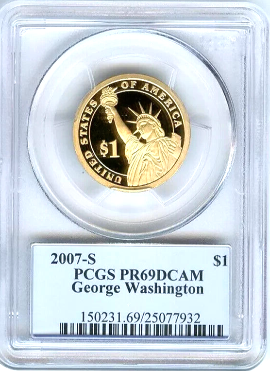 ✅ 2007 S Presidential Dollars $1 4 Coin Set PCGS PR69DCAM Founding Fathers USA