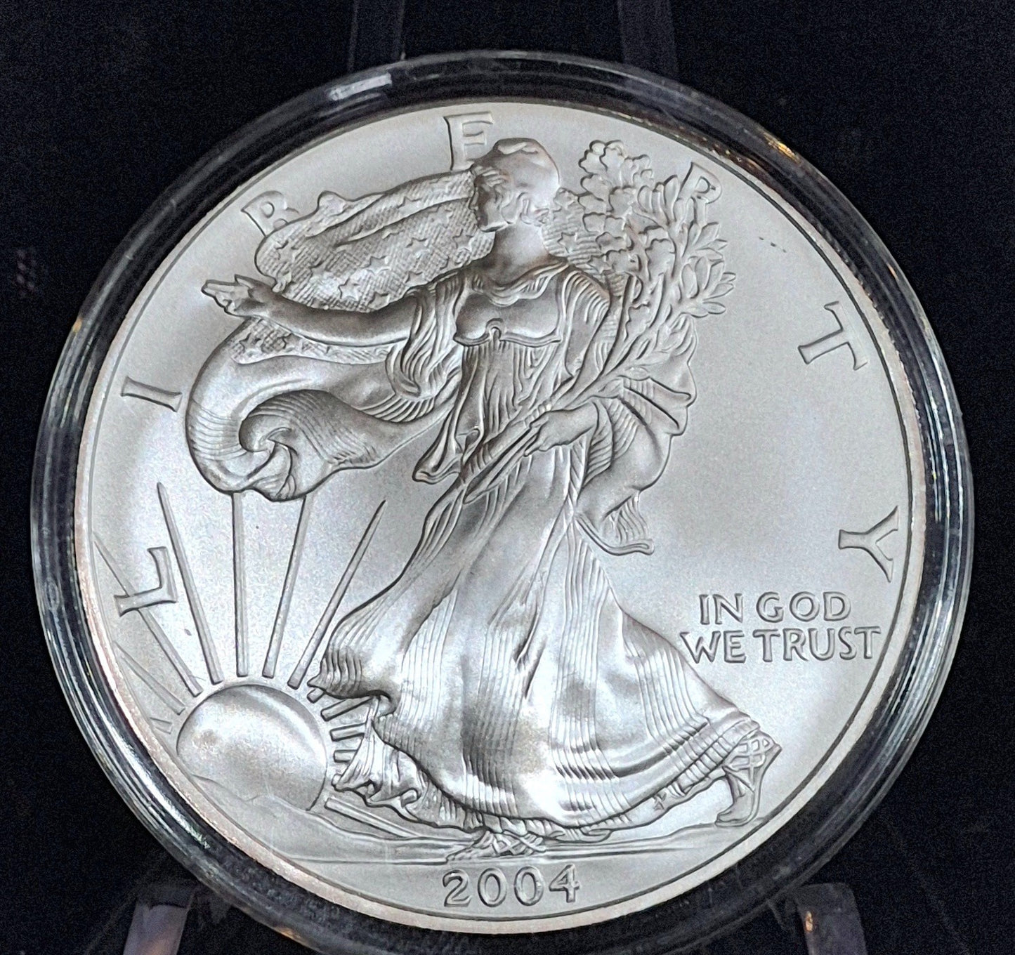 2004 American Eagle Silver Dollar 1oz Coin Limited 2004 Chrysler Premiere Night