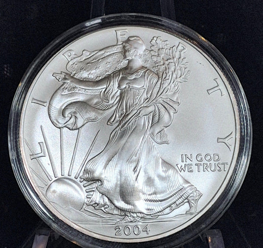 2004 American Eagle Silver Dollar 1oz Coin Limited 2004 Chrysler Premiere Night