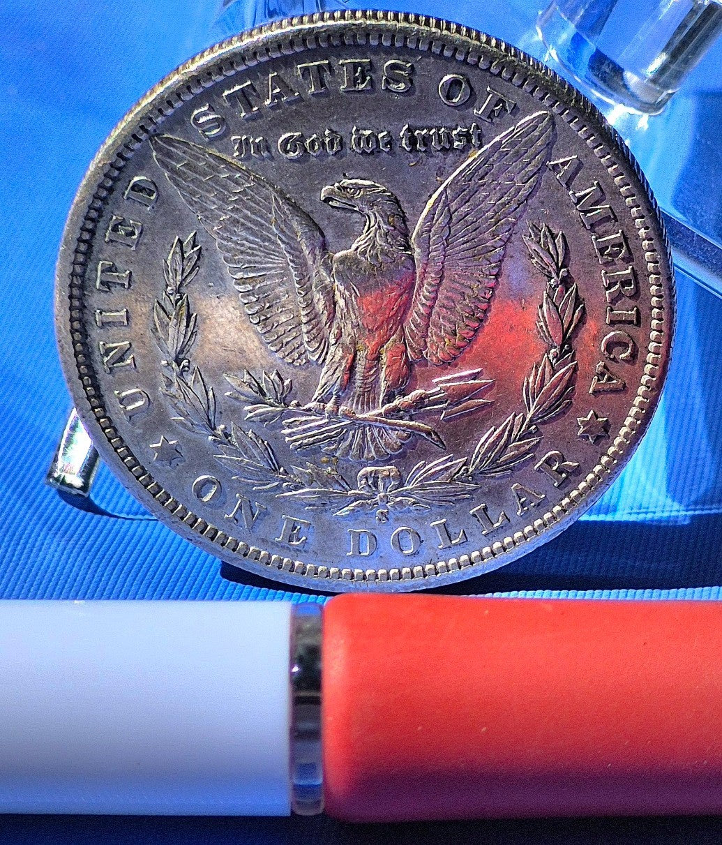 1901-S Morgan 90% Silver Dollar Shiny, Bright, Coin PL Strong AU-MS Features