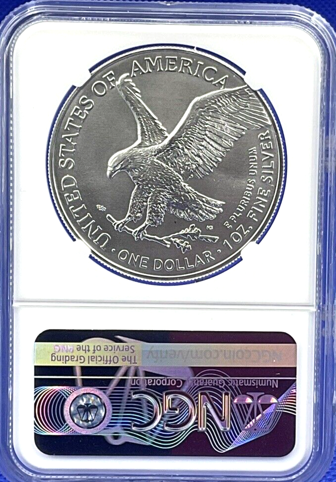 2 COIN SET - 2022 (W) $1 Silver Eagle 🏆NGC MS 70 FIRST DAY OF ISSUE West Point