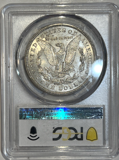 1921-D Morgan Dollar MS 61 PCGS Silver Uncirculated $1 Coin Salmon Color Toning